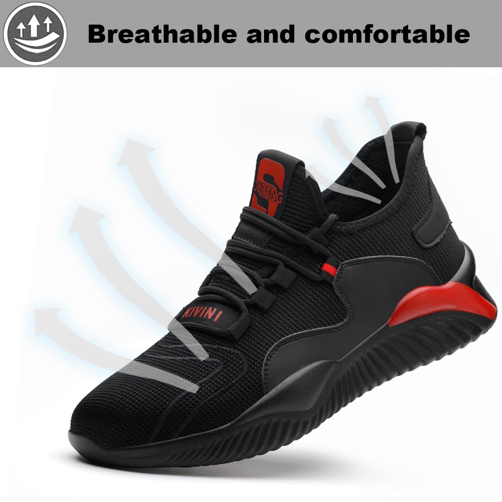Scarpe Antinfortunistiche Scarpe da Lavoro Uomo Donna Scarpe Protettive con Puntale in Acciaio Sneakers Traspiranti 36-46