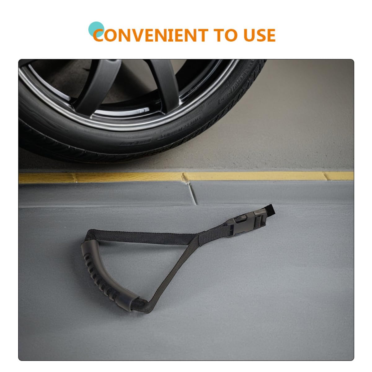 Asa de Soporte para Coche Ergonómica para Ancianos Correa de Nylon Portátil para Asistencia y Seguridad Bajar Vehículos Mango de Resistente y Fácil de Instalar