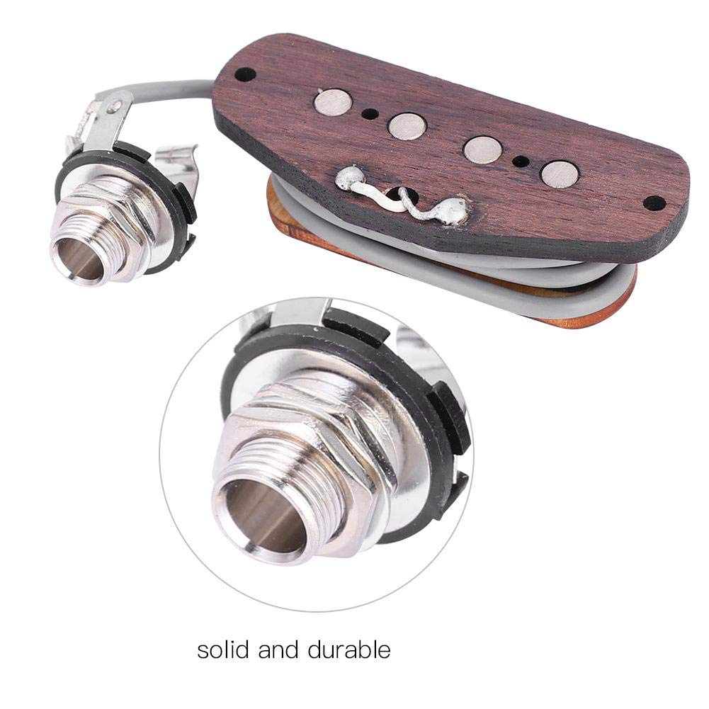 Micro pré-câblé avec prise d'entrée, pick-up pièces de rechange pour Cigar Box guitare à 4 cordes