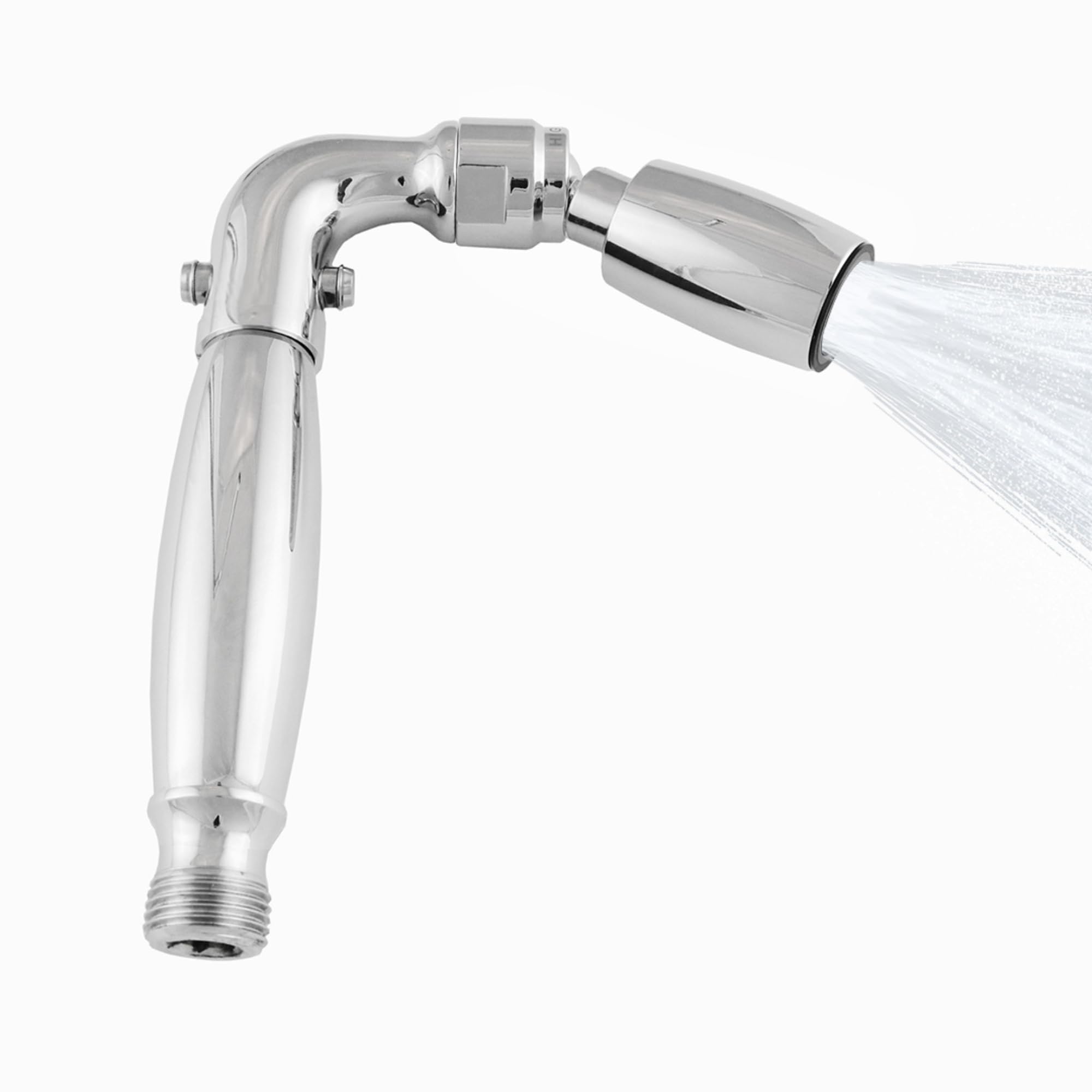 High Sierra® Solid Metal Handheld Shower Head, Lead-Free, with Built-In Trickle Valve. Shower Hose and Holder Not Included. High Pressure 2.0 GPM. Polished Chrome