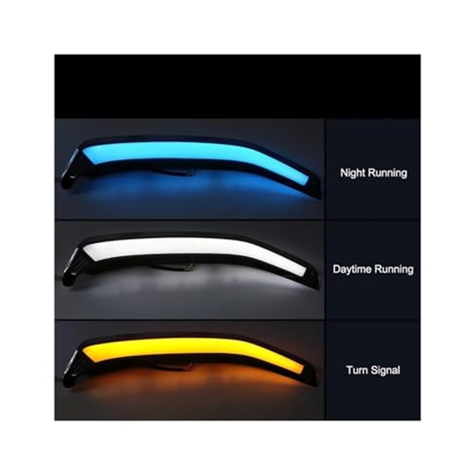 For Subaru, Forester, 2013 2014 2015 Luci diurne a LED Fendinebbia for auto Indicatori di direzione Bianco Giallo Blu Impermeabile Auto 12V Indicatore luminoso dello specchio