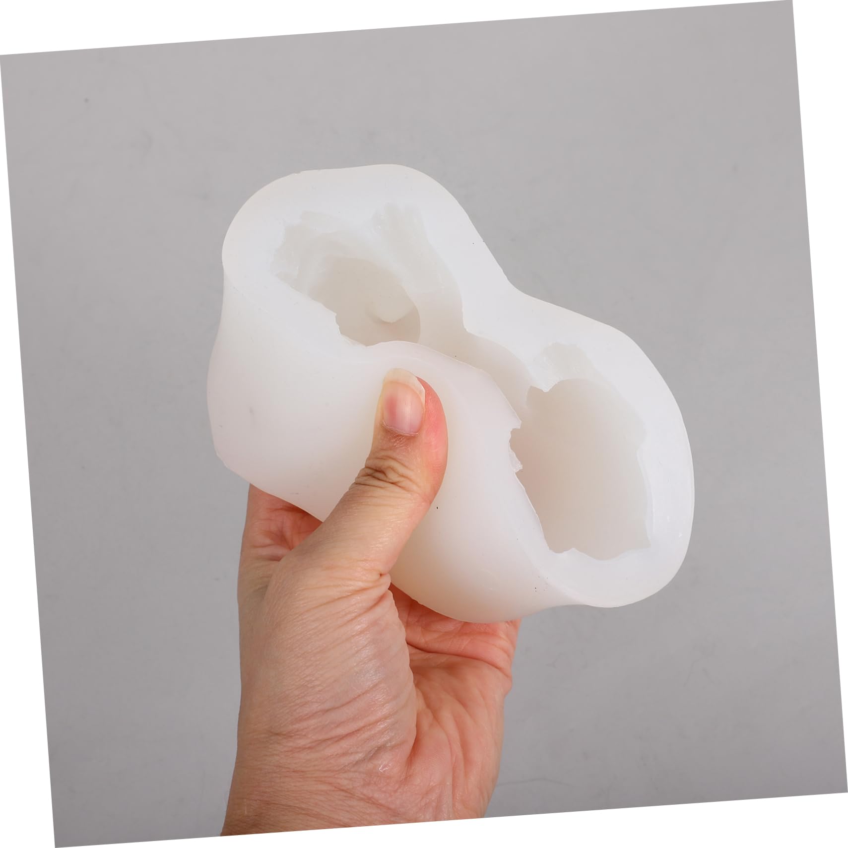 Moule à Pâtisserie DIY 3d Mousse Bouledogue en Silicone Blanc