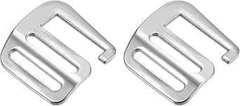 8x G-Haken Schnallen Schwarz - Für Rucksack & Gurtbänder