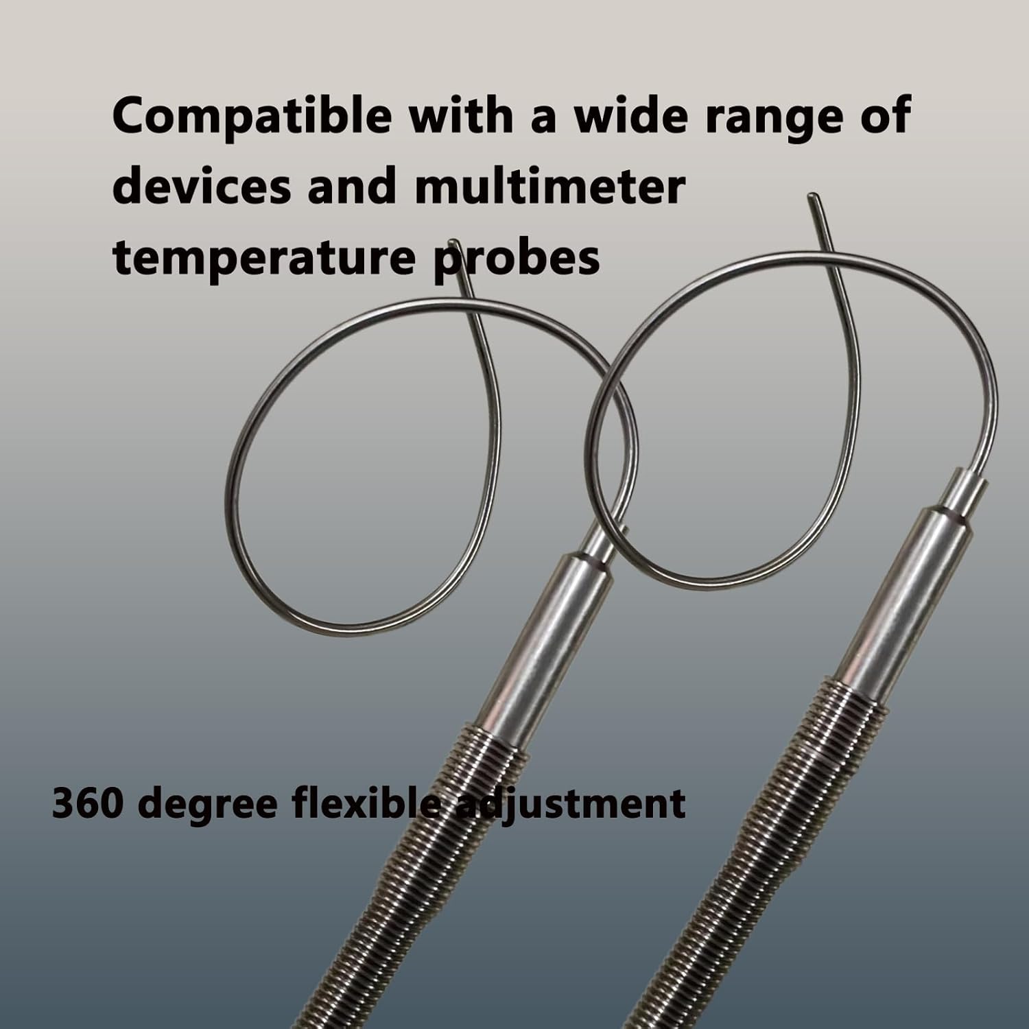 2-Pack TL1915SL K-Type Thermocouple Probe Length 6in / 0.06in /40 in Flexible Temperature Senso -40℉~1230℉ High Temp Probe for Industrial HVAC Automotive Furnace