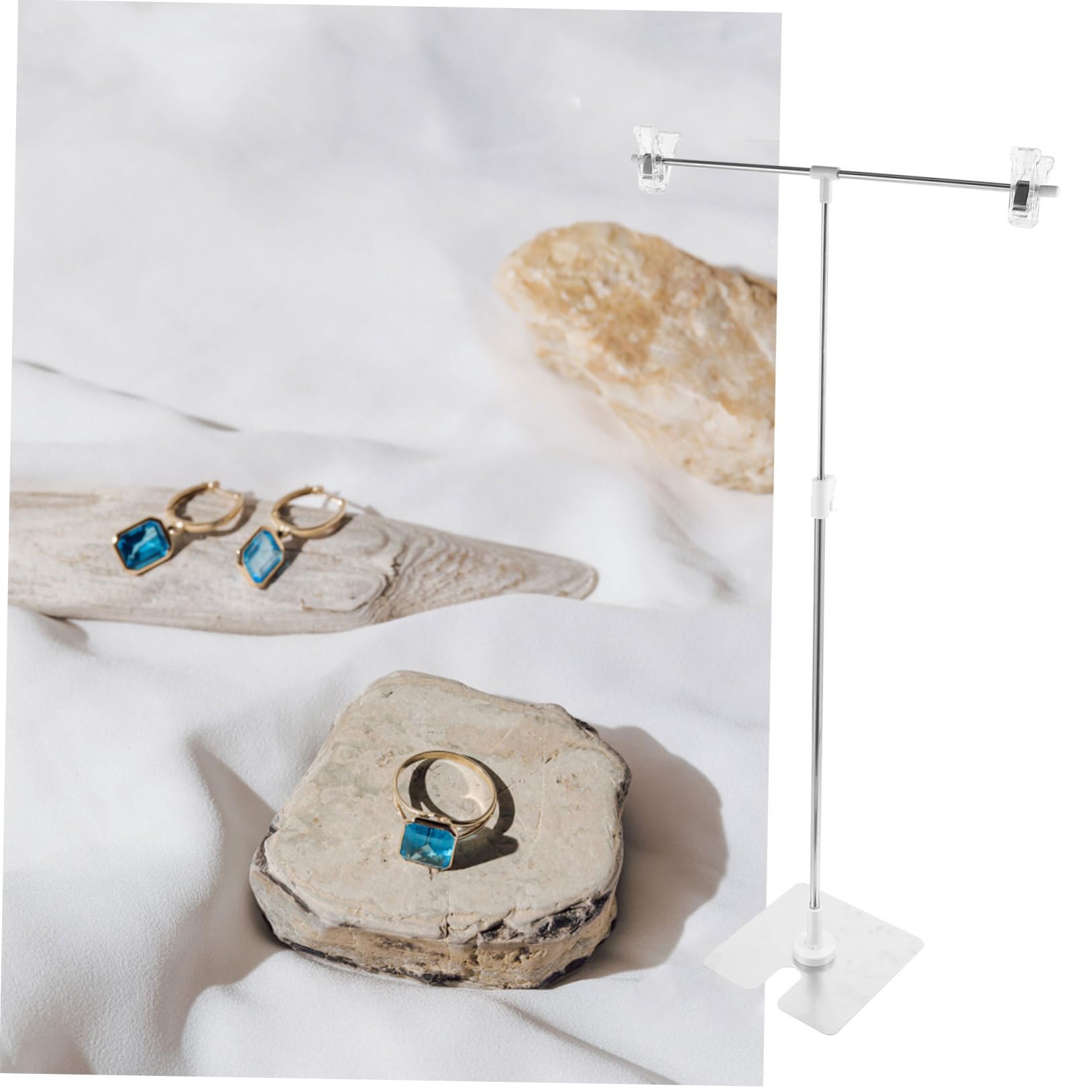 Soporte de Fondo en Forma de T para Mesa, Mini Marco Ajustable