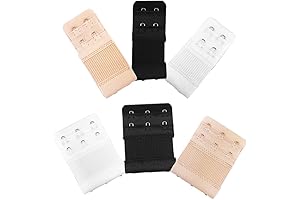 6-Pack Bra Strap Extension - 2, 3, and 4 Hook Adjusters -...