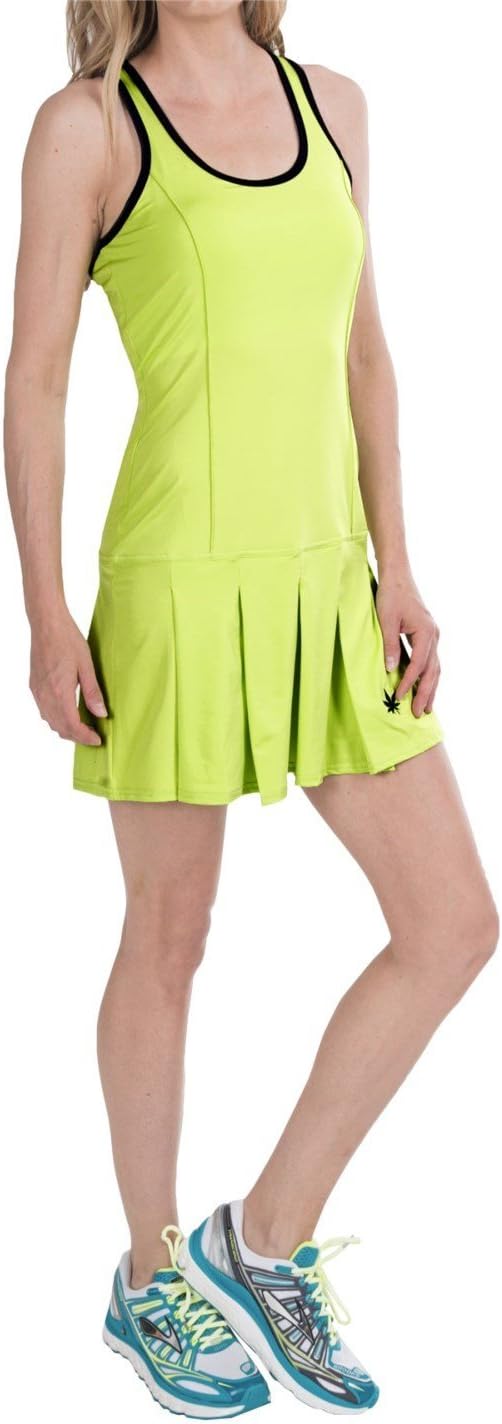 Pleated Tennis Dress - Stretch Nylon, Sleeveless (Large)