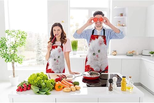 Miniatura 7 de Big Lebowski Dude - Delantal de cocina con babero para hombre, tiene una enorme alfombra en lazos medios, juego de mesa, delantal ajustable de