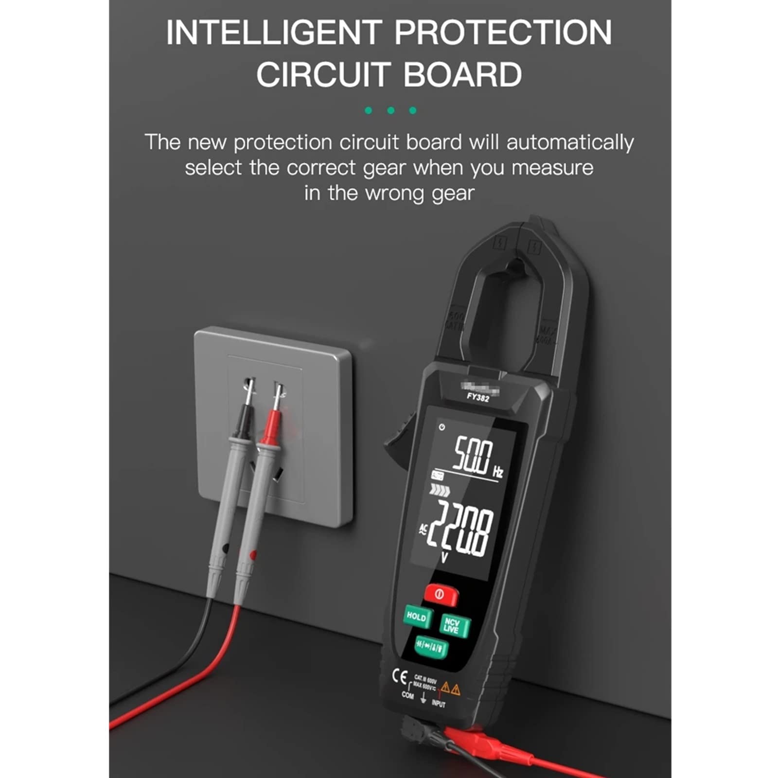 Amazon.co.jp: デジタルクランプメーター 9999カウントデジタル