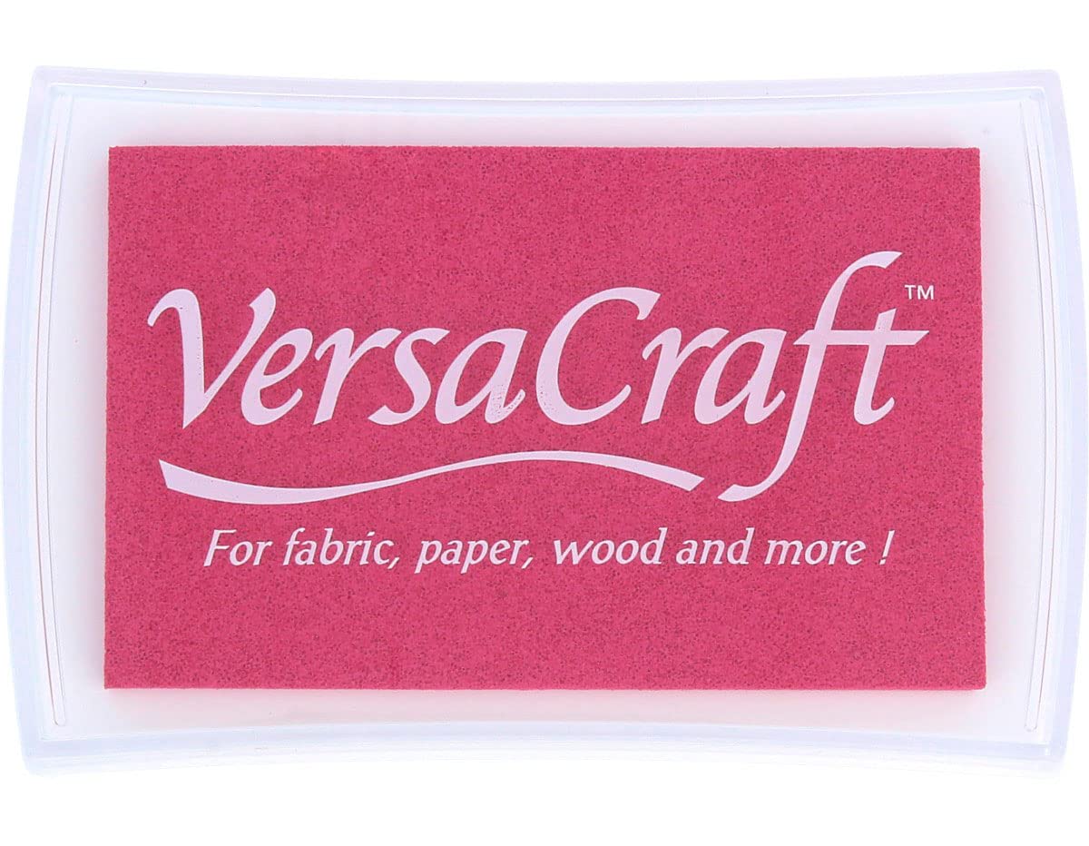 Versacraft Ink Pads for Stamps, Cherry Pink