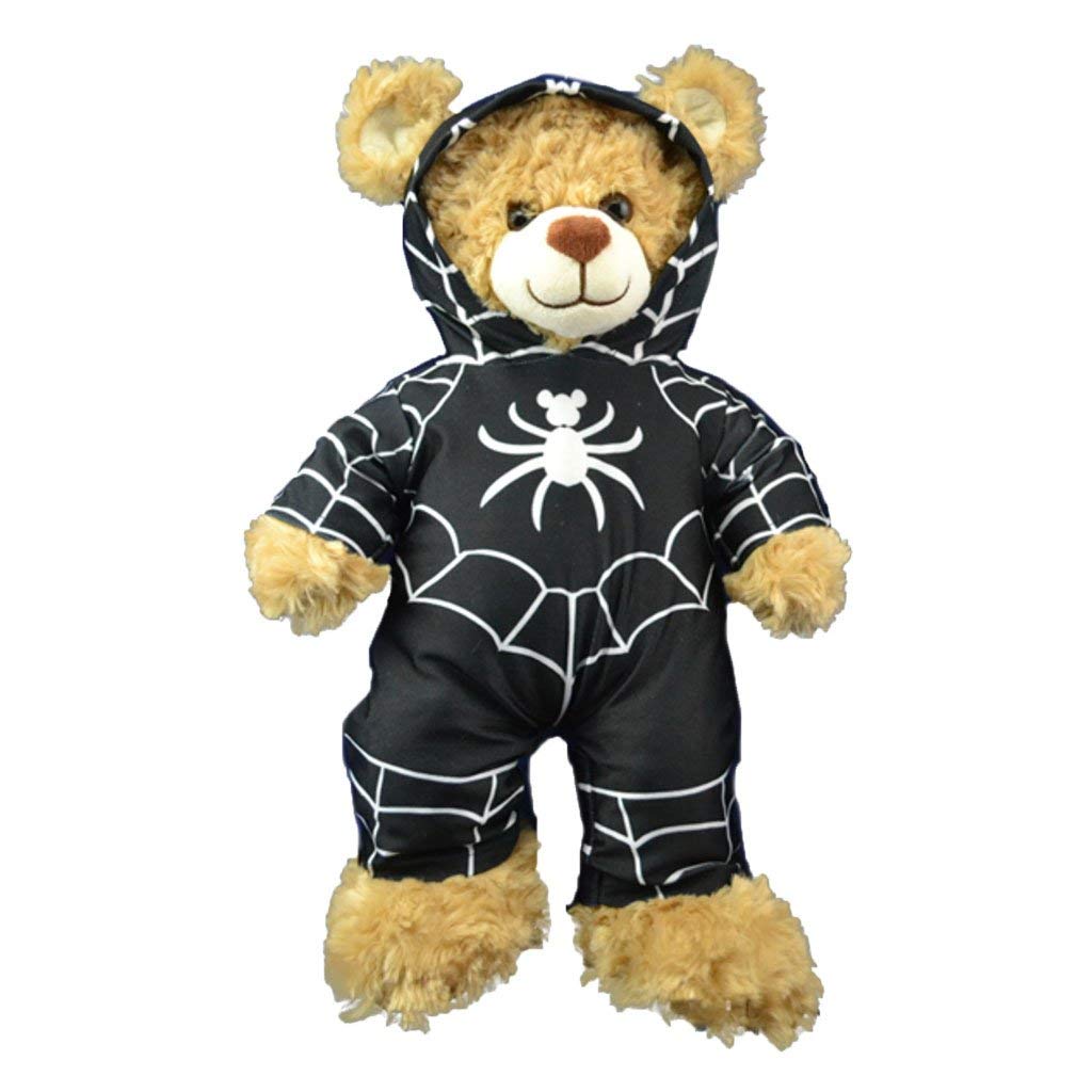 Stuffed Animals Plush Toy Outfit – Black Spider Morph Suit 16”