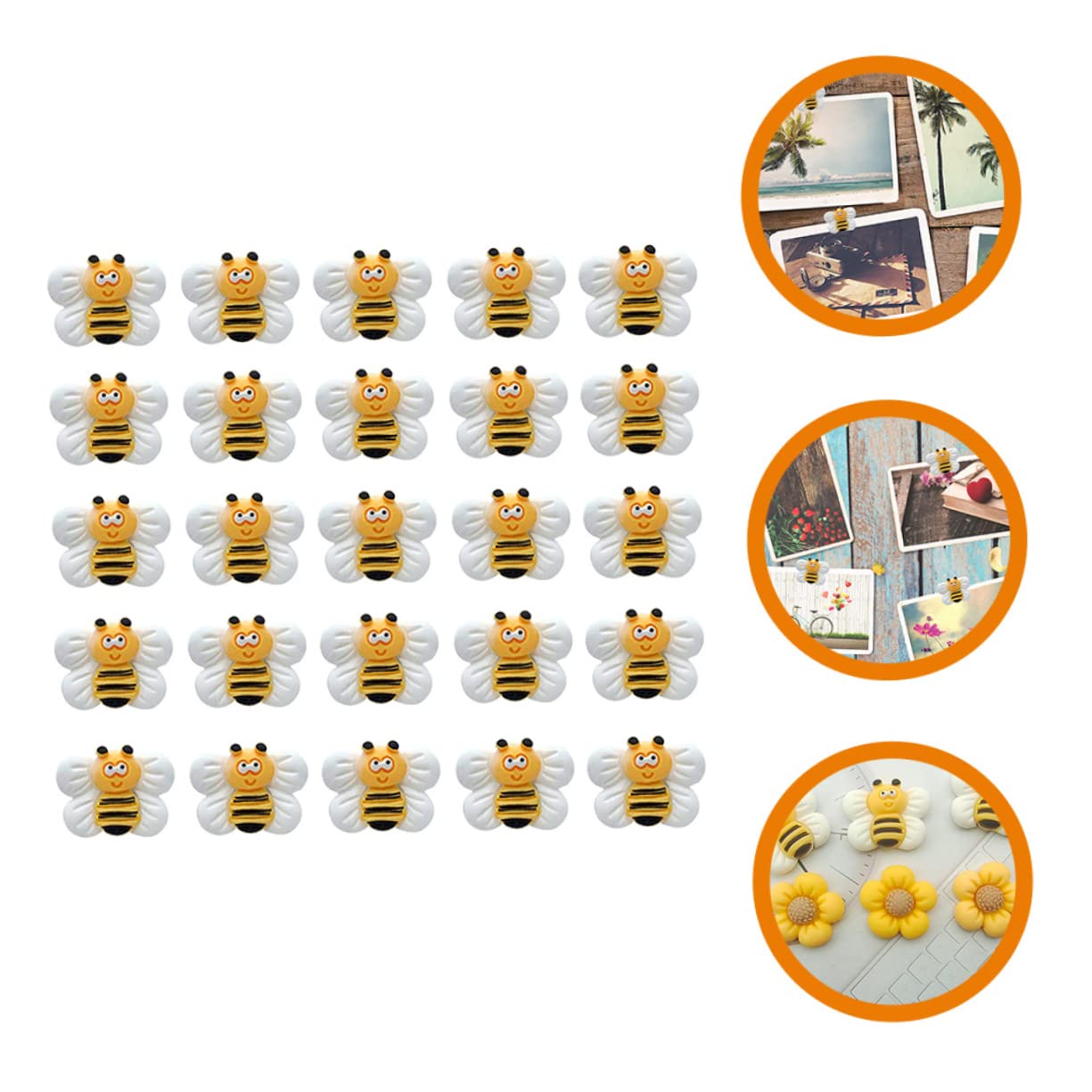 Gadpiparty 5 Sätze Pushpin I-pin Bunt Stecknadeln Daumennägel Reißzwecke in Bienenform Reisekarte Mit Farbige Reißzwecke Süße Reißnägel Planke Aluminiumlegierung 25 Stück * 5