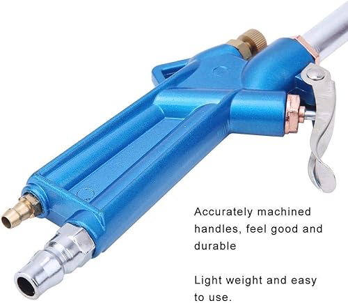 Miniatura 3 de Pistola de soplado neumática de alcance extendido de 15.75 pulgadas con entrada NPT de 1/4 pulgadas, plumero de aire resistente para limpieza del