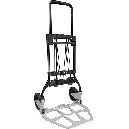 Leeyoung Dolly Cart and Folding Hand Truck?Heavy Duty 331lb Capacity Dolly for Moving?Aluminum Wheel Frame and Steel Tube?Foldable Hand Truck with Anti-Slip Silent Wheels for Indoor/Outdoor Moving