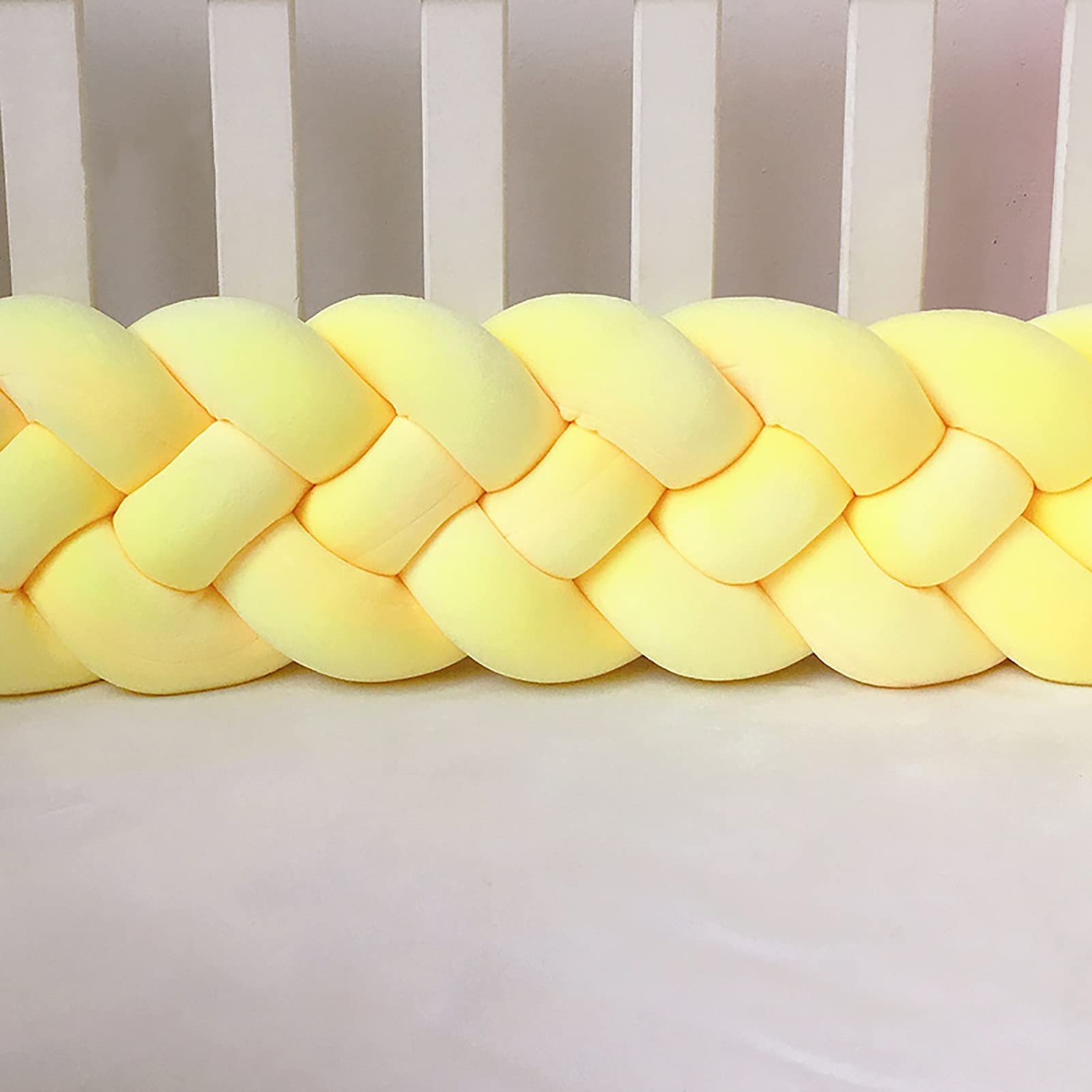 Lgzy Baby Braided Crib Knotted Cot Bumpers Snake Head Guard