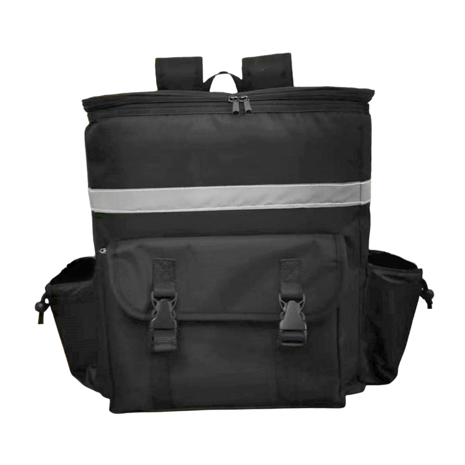Práctica mochila térmica para comida con múltiples bolsillos para | transportar alimentos y bebidas de forma eficiente. Mochila térmica para reparto en la playa, bolsa para camping.