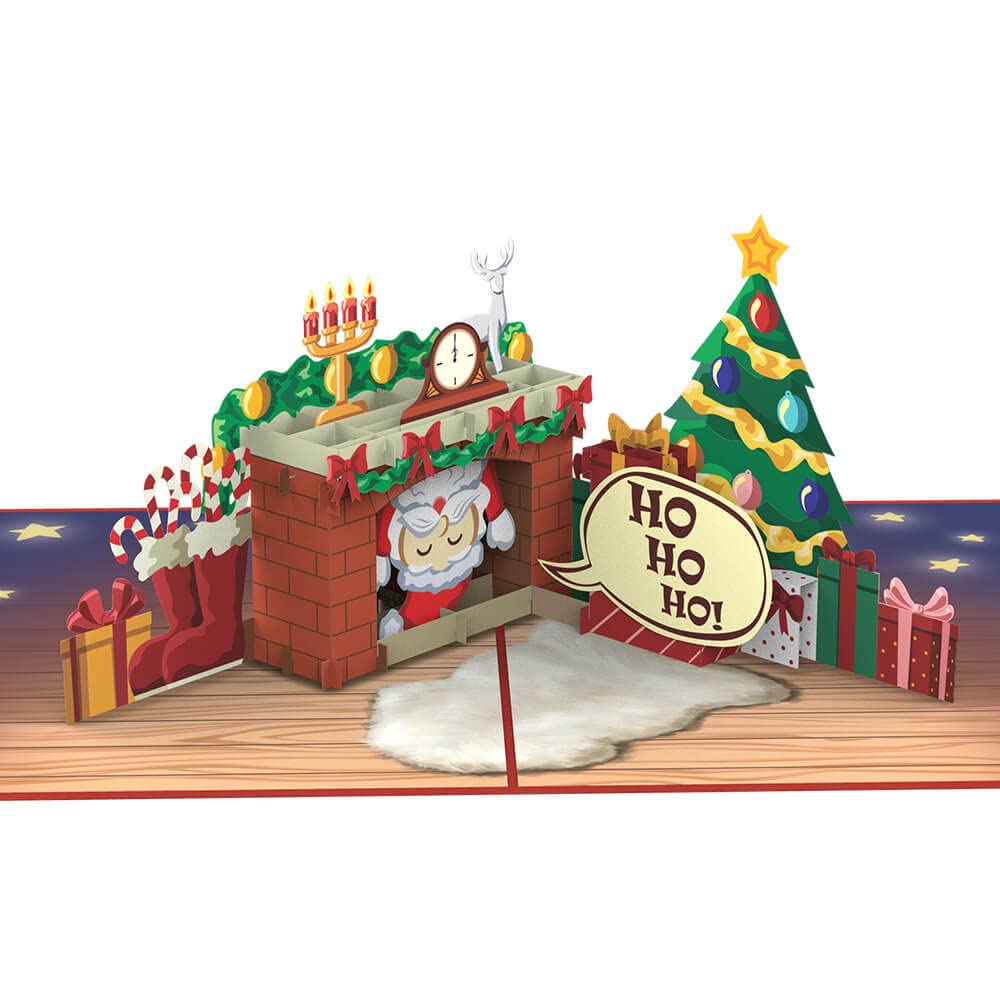 3D-Grusskarte °Weihnachtsmann° Weihnachten Winter Weihnachtskarte