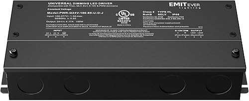 Miniatura 7 de EMITEVER Controlador LED regulable, 100 W CA 100 V-277 V a CC 24 V, atenuación 5 en 1 ELVMLVTRIAC 0-10V 1-10V 10V PWMpotenciómetro, impermeable