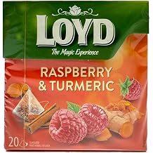 Loyd the Magic Experience Raspberry And Turmeric 40G With Natural Ingredients 20 Tea Bags With Flavoured Fruit Infusion Individually Wrapped Product Of Poland Pack of 1