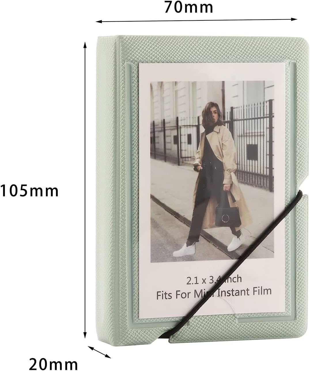 2x3 Instax Mini Photo Album, 28 Pockets. Mint Green, 2PK image 2