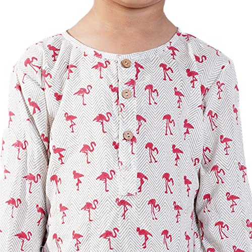 Image of Cotton Night Suit for Boys & Girls | Kids Pajama Set | Baby Girls Top-Pant Set | Kids Dress