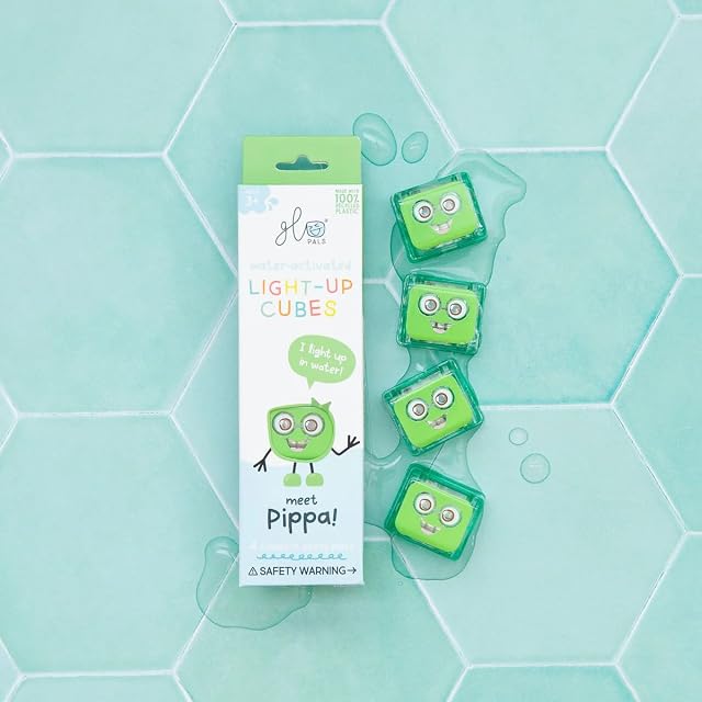 Foto 7 de 8 de GLO Pals Cubos de luz Originales activados por Agua para Juego sensorial (Pippa - Verde)