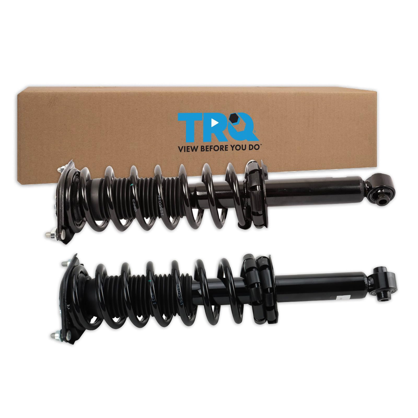 TRQ Rear Shock &amp; Spring Assembly Set Compatible with 2018-2020 Subaru Crosstrek