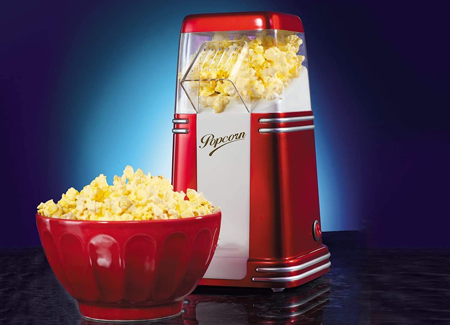 macchina per popcorn macchina per popcorn per uso domestico popcorn-retrò gourmet macchina per popcorn mini macchina per popcorn ad aria calda