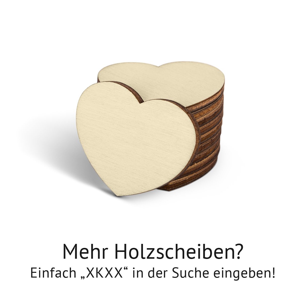 Hochzeit Gästebuch Alternative Hochzeitsgästebuch - Herz aus Holz Weiß L inkl. Holzherzchen