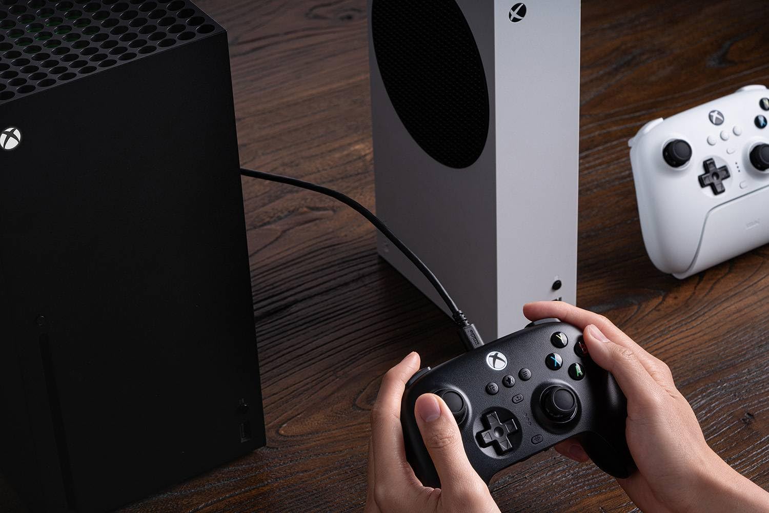 8Bitdo Ultimate 3 Modos Controlador para Xbox | USB-C, Bluetooth, 2.4g Controlador, Disparadores de Efecto Hall y Joysticks, Compatible con Xbox Series X|S, Xbox One, Windows, Android (Negro)