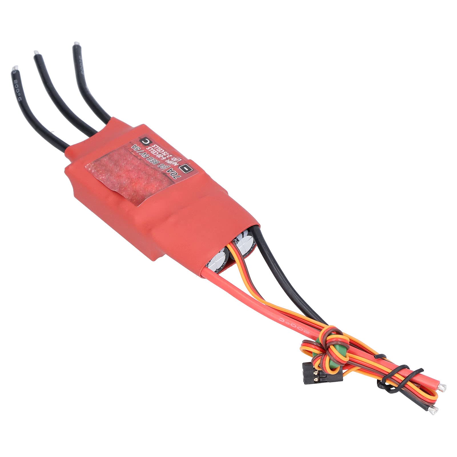 Controlador Electrónico de Velocidad sin Escobillas 70A para RC Drone FPV Racing, 5V 5A BEC Salida 2 7S Lipo Protección contra Sobrecalentamiento Alta Corriente