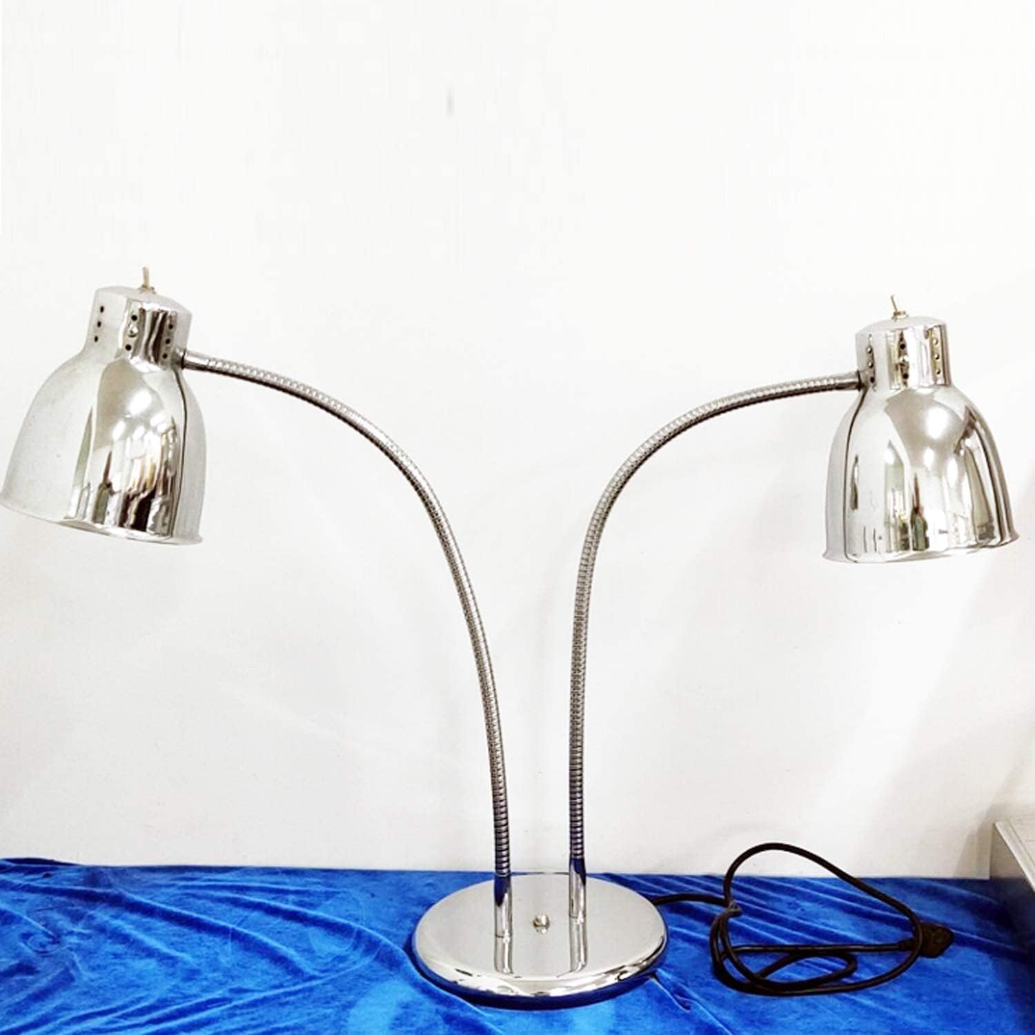 One-Day Sale: Up to 50% Off KOUWO Food Heat Lamps With Dual 250w Bulbs Food Warmer Lights Food Heating Warmer Lamp Restaurant Kitchen Buffet Warmer Table (Double Head) Free Shipping Over $50 KOUWO Food Heat Lamps With Dual 250w Bulbs Food Warmer Lights Food Heating Warmer Lamp Restaurant Kitchen Buffet Warmer Table (Double Head)