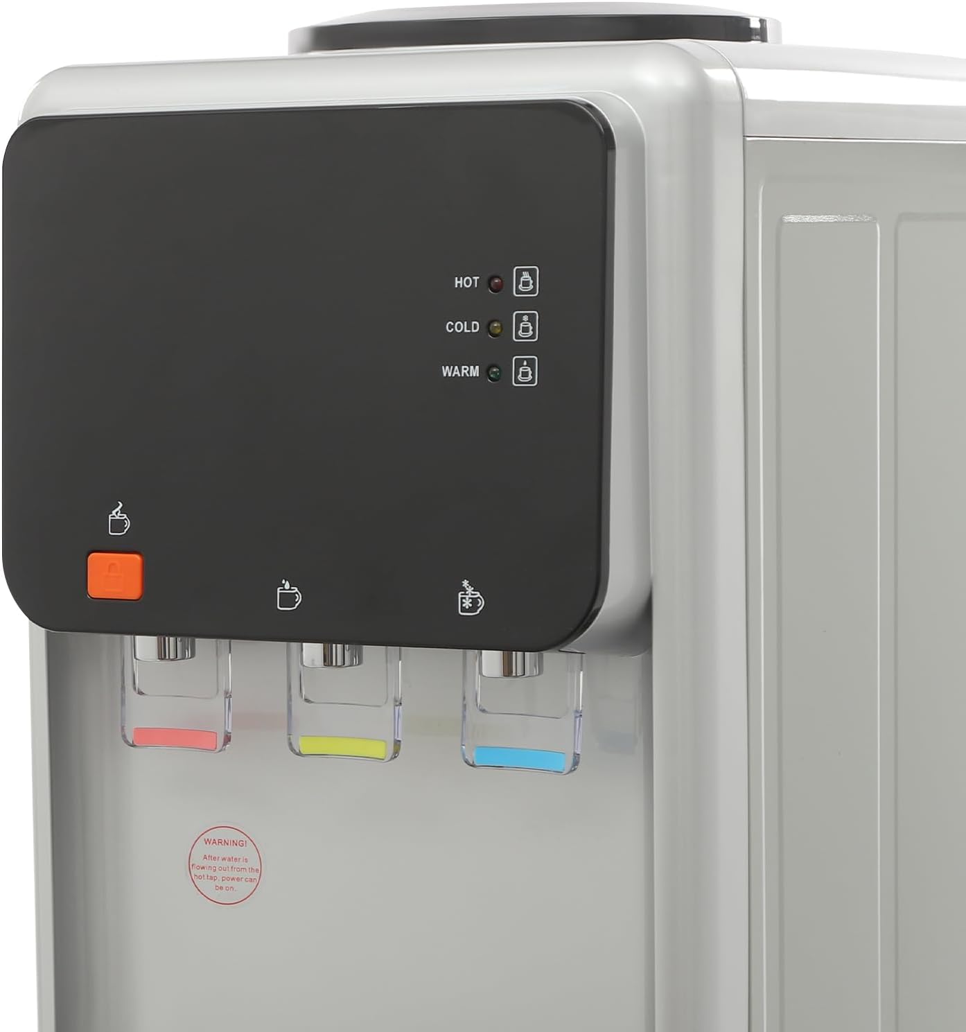 Top Loading Water Dispenser, 5 Gallon Freestanding Water Dispenser with 3 Temperature Settings of Hot, Cold for Home Office Durable