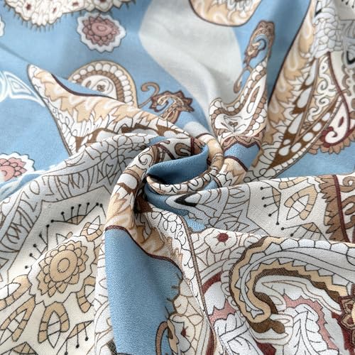 Image of Viscose Scarf for Women | Lightweight & Long | Stole for Women - Stylish Design | Neck Scarf, Hair Scarf, & Head Scarf for Women & Girls | All Season Accessory