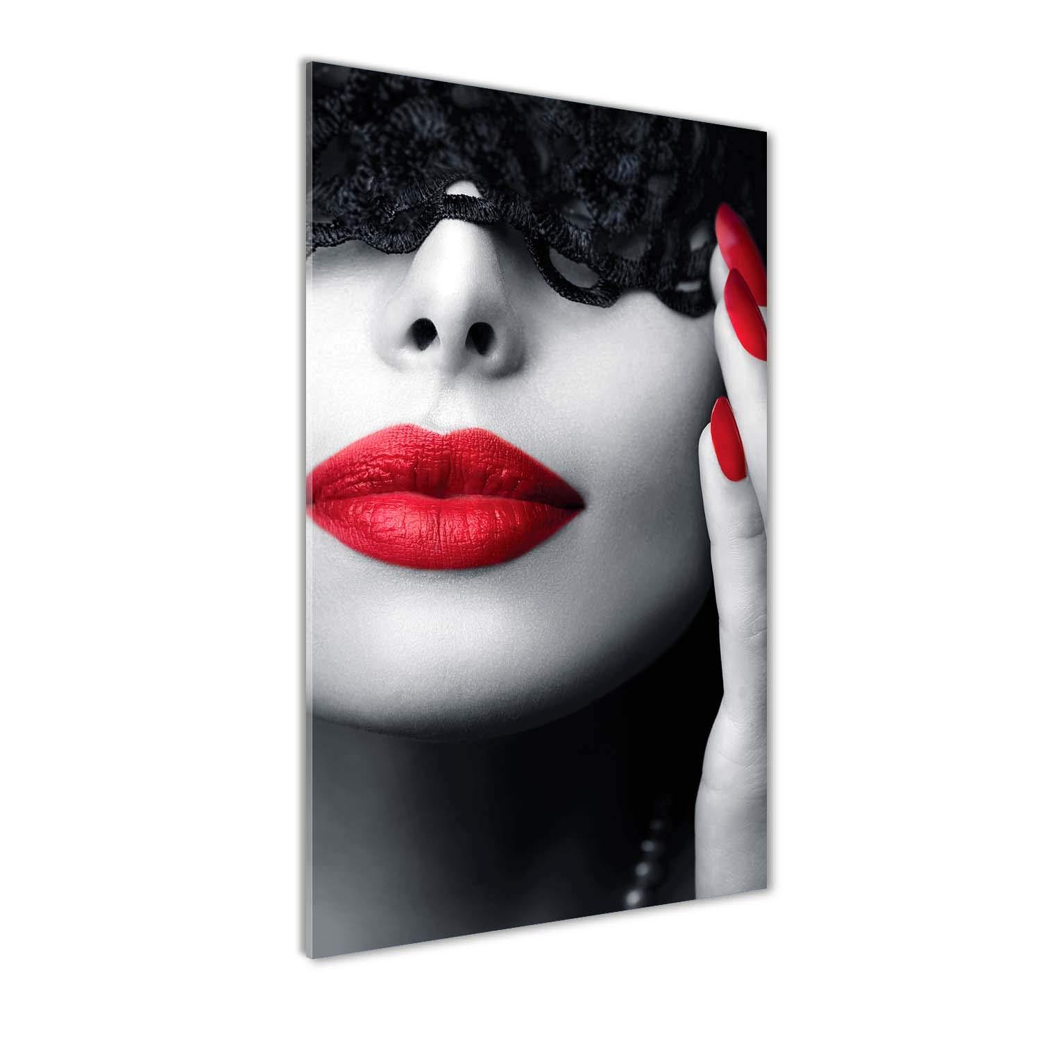Mural art sensuel rouge en verre acrylique Tulup pour instaurer une ambiance romantique