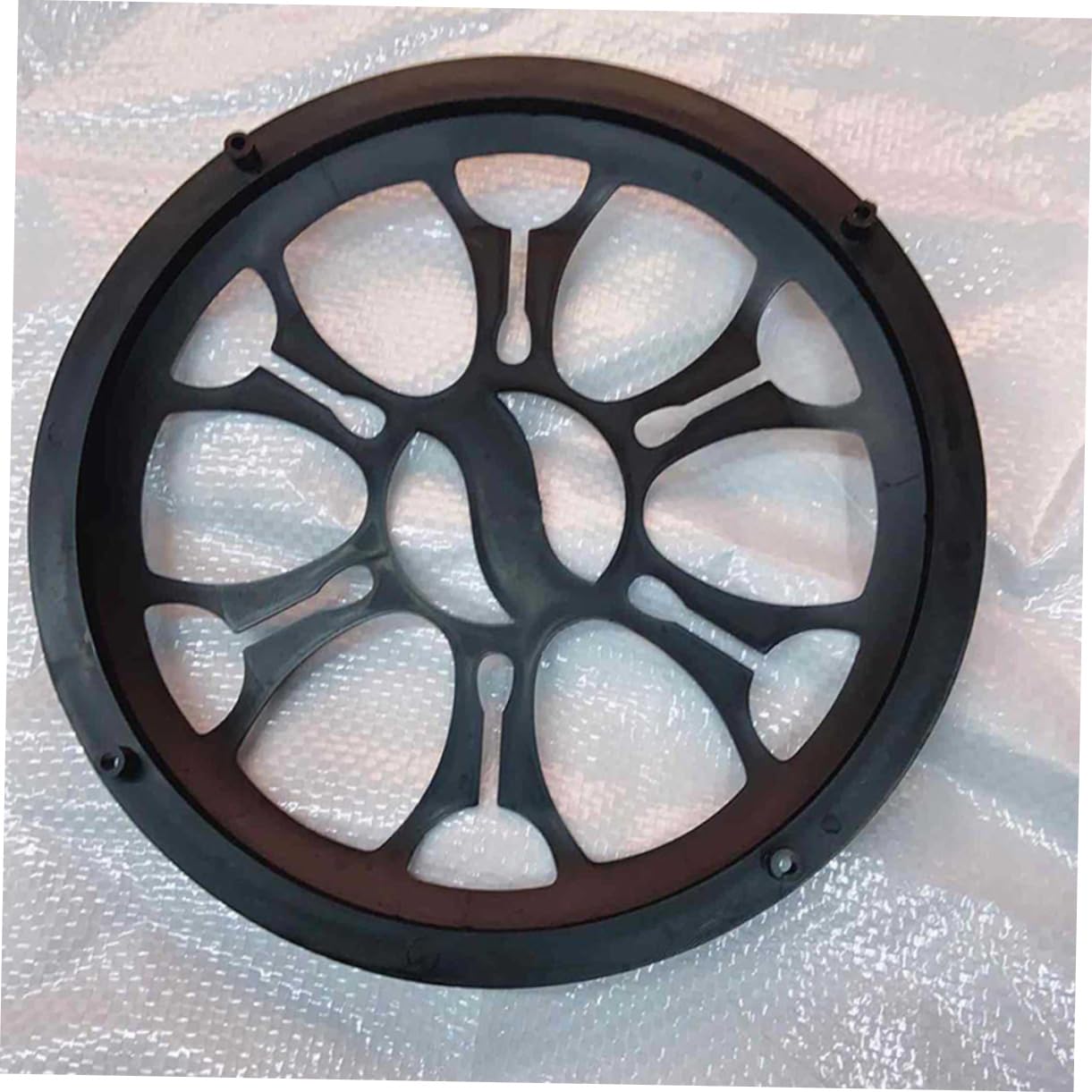 Uonlytech 5pcs Speaker Grill Cover Plastic Horn Decorative Circle Protector Lightweight Speaker Part Audio Against Rips and Tears