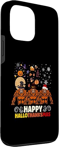 Miniatura 3 de Funda para iPhone 13 Pro Max Halloween, Acción de Gracias, Navidad, Hallothanks Bigfoot