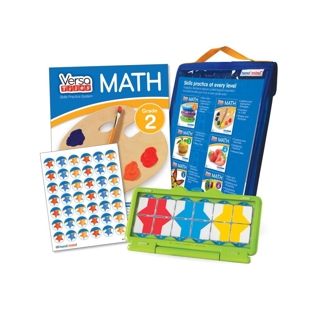 hand2mind VersaTiles Math Practice Take Along Set for Second ...