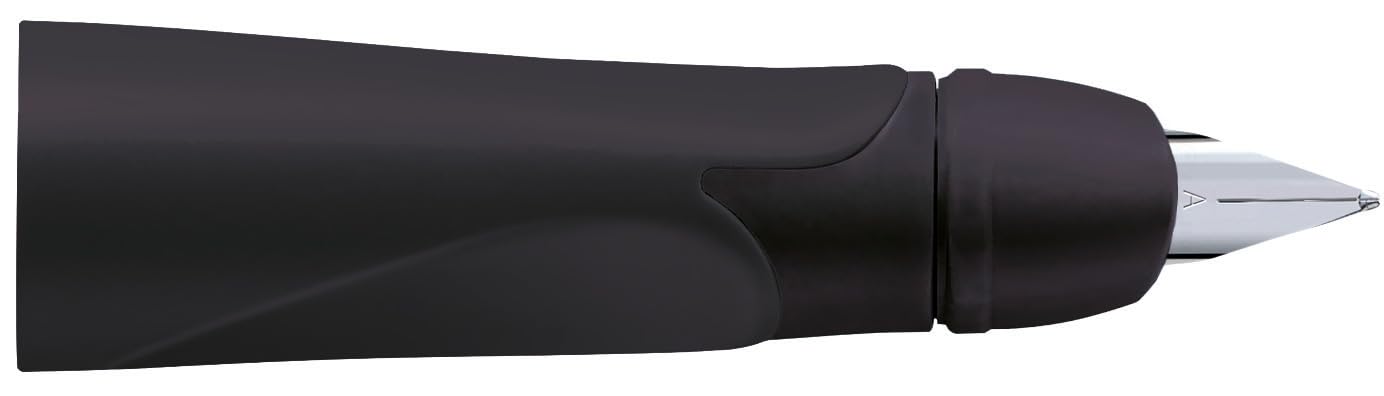 STABILO Grip for Ergonomic School Fountain Pen EASYbirdy Timber - A-Nib (Beginner) - Left-Handed - Pack of 1 - Black