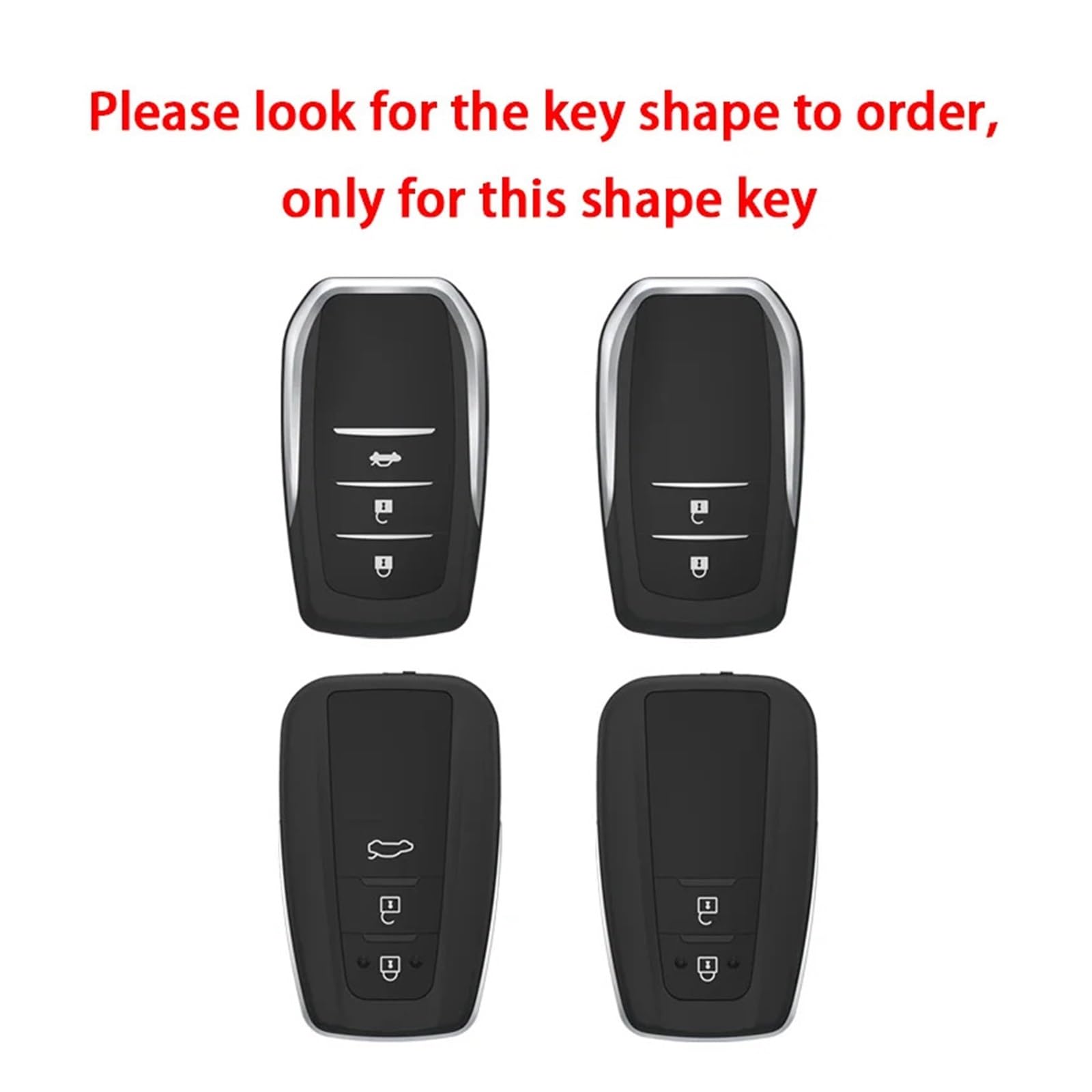 Guscio Chiave Telecomando Per Toyota RAV4 Prius Camry Corolla CHR C-HR Land Cruiser Prado 2 3 Bottoni TPU Copertura Della Cassa Chiave Dell'automobile Portachiavi Accessori(APRICOT)