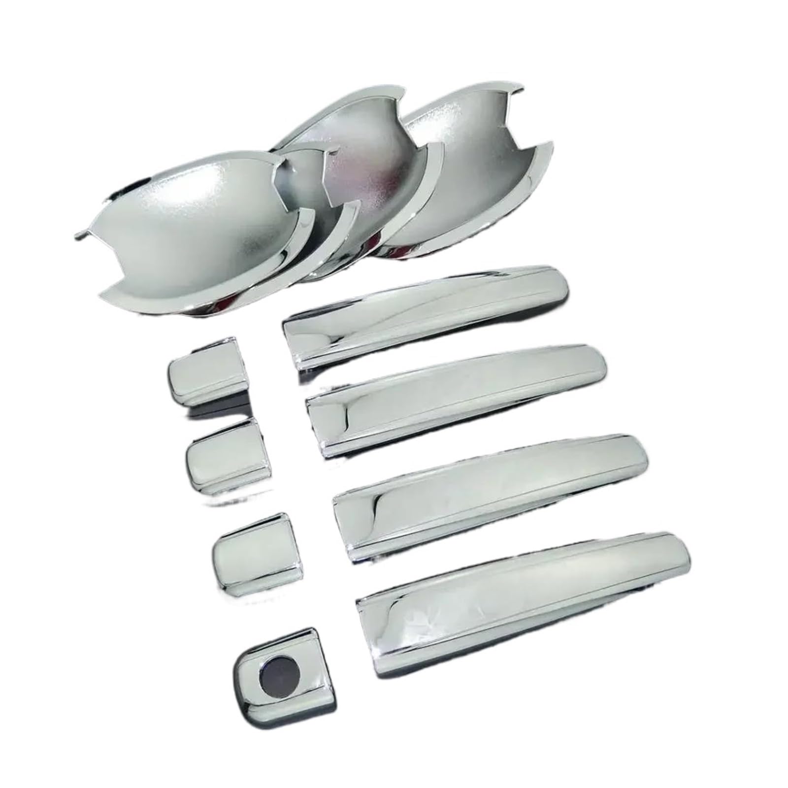 Mtvtfecewg 1 Set For Citroen C2 C3 2002 2003 2004 2005 2006 2007 2008 2009 Car Door Handle Cover & Door Bowl Cover Styling Decorate (1 Set)