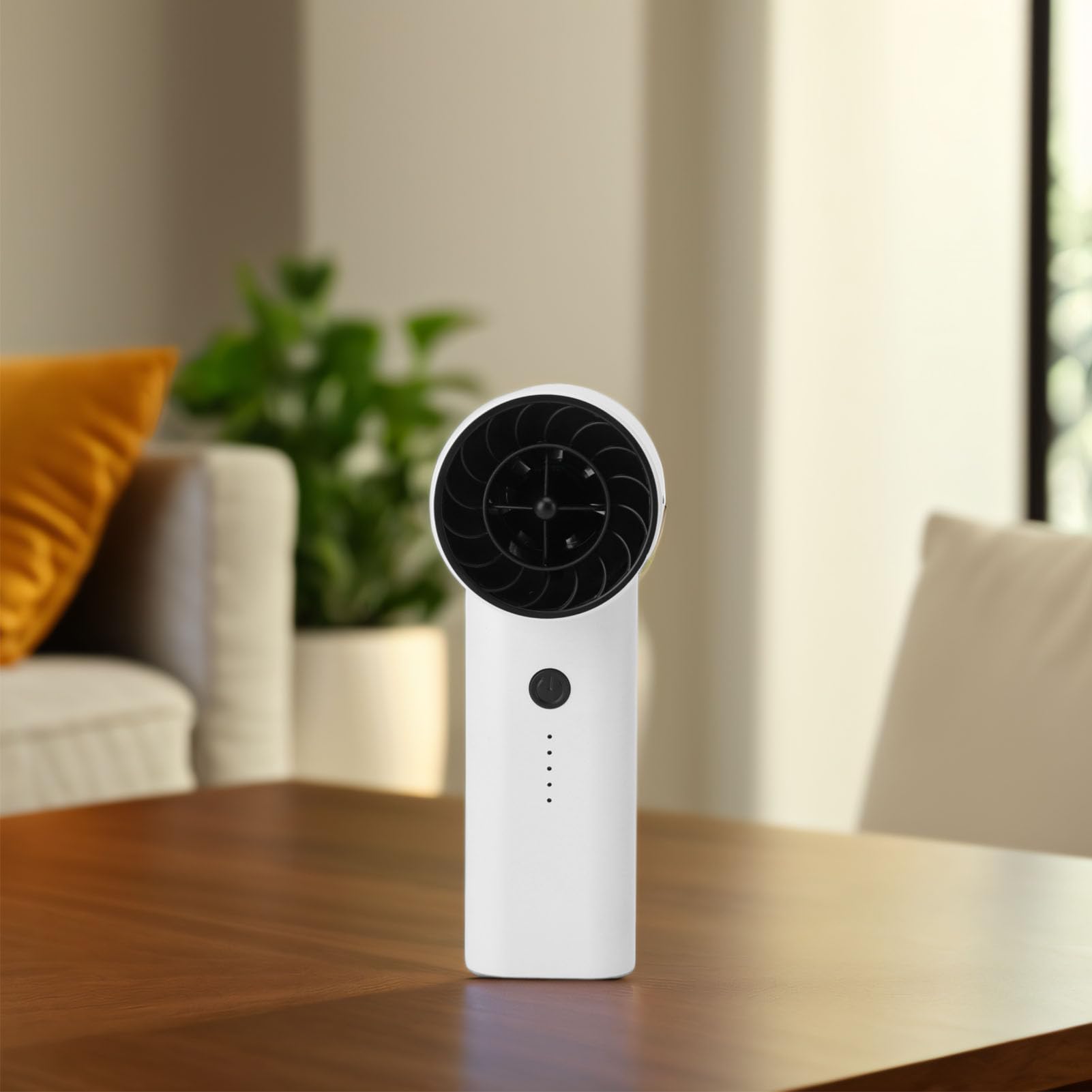 Ventilatore portatile portatile ad alta velocità, mini ventilatore turbo da 130.000 giri/min, ricaricabile tramite USB, ventilatore personale regolabile per viaggi, campeggio, attività all'aperto