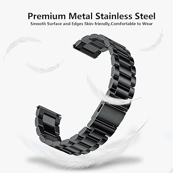 Metal Strap for Moonswatch Watch - Compatible With Omega X Swatch Moonswatch Speedmaster, Rolex, SEIKO 20mm Watches - Quick Release Stainless Steel Replacement