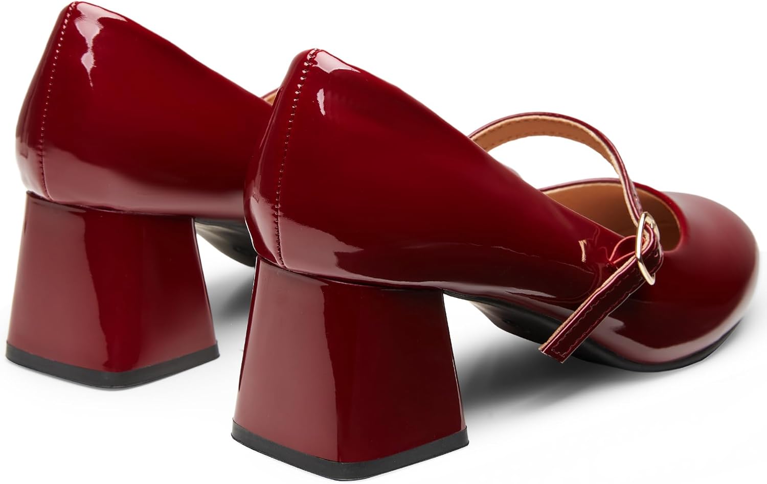 Trary Mary Jane Shoes Women, Chunky Mary Janes Heels for Women Shoes Dressy Casual, Dress Shoes for Women Block Heels Closed Toe Mary Jane Pumps - Image 7