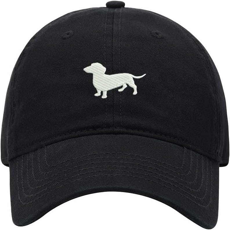 Baseball Cap Men Dachshund Embroidered Washed Cotton Dad Hat Baseball Caps