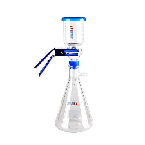 Miniatura 10 de Aparato de destilación de filtración al vacío de laboratorio, frasco de filtración de 16.9 fl oz, embudo graduado de 10.1 fl oz con 1 año de garantía