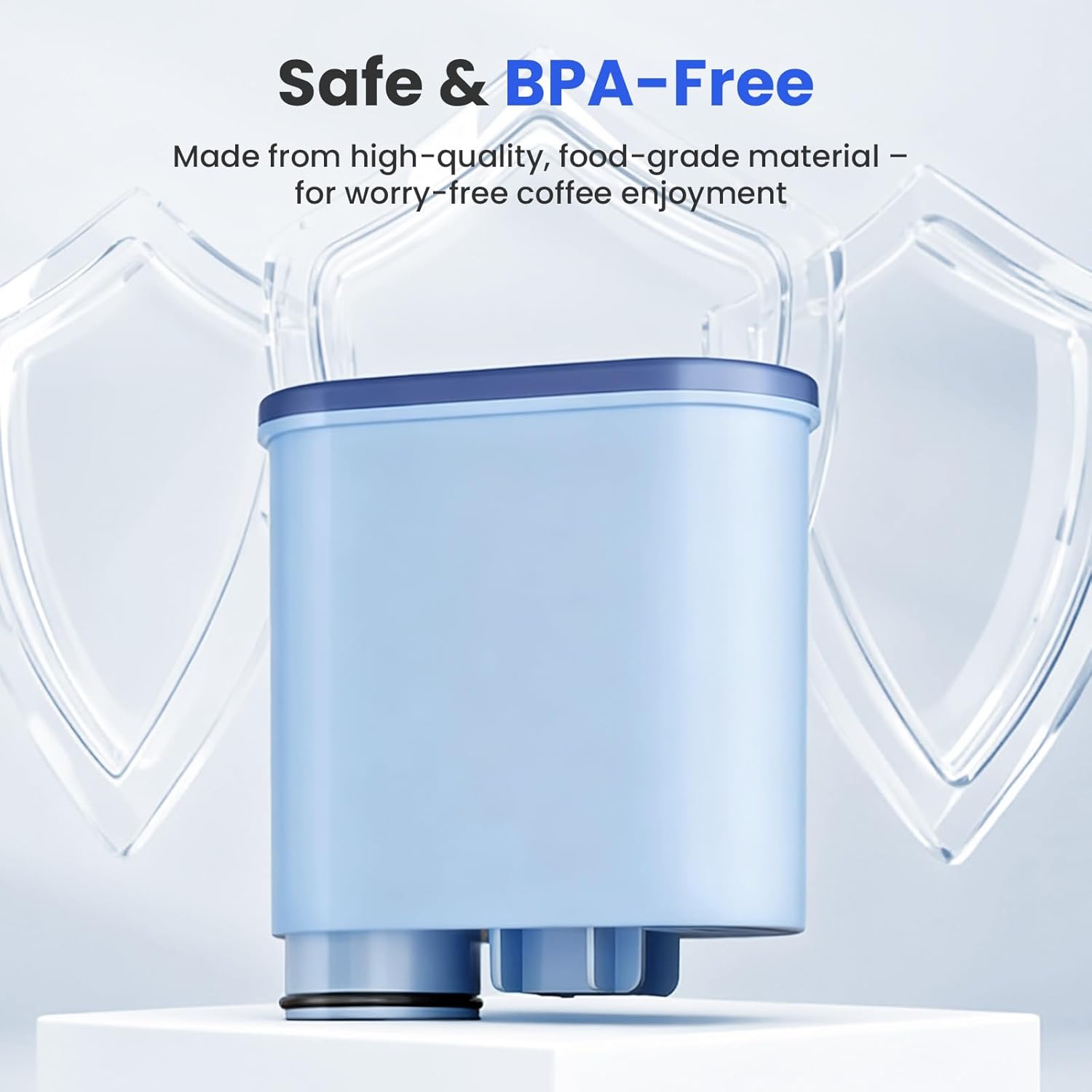 Water Filter for Philips AquaClean CA6903/10 CA6903/22-4 Pieces Filter Cartridge Compatible with Saeco Philips LatteGo Fully Automatic Coffee Machine - BPA-Free, Lime-Free, Improves Taste