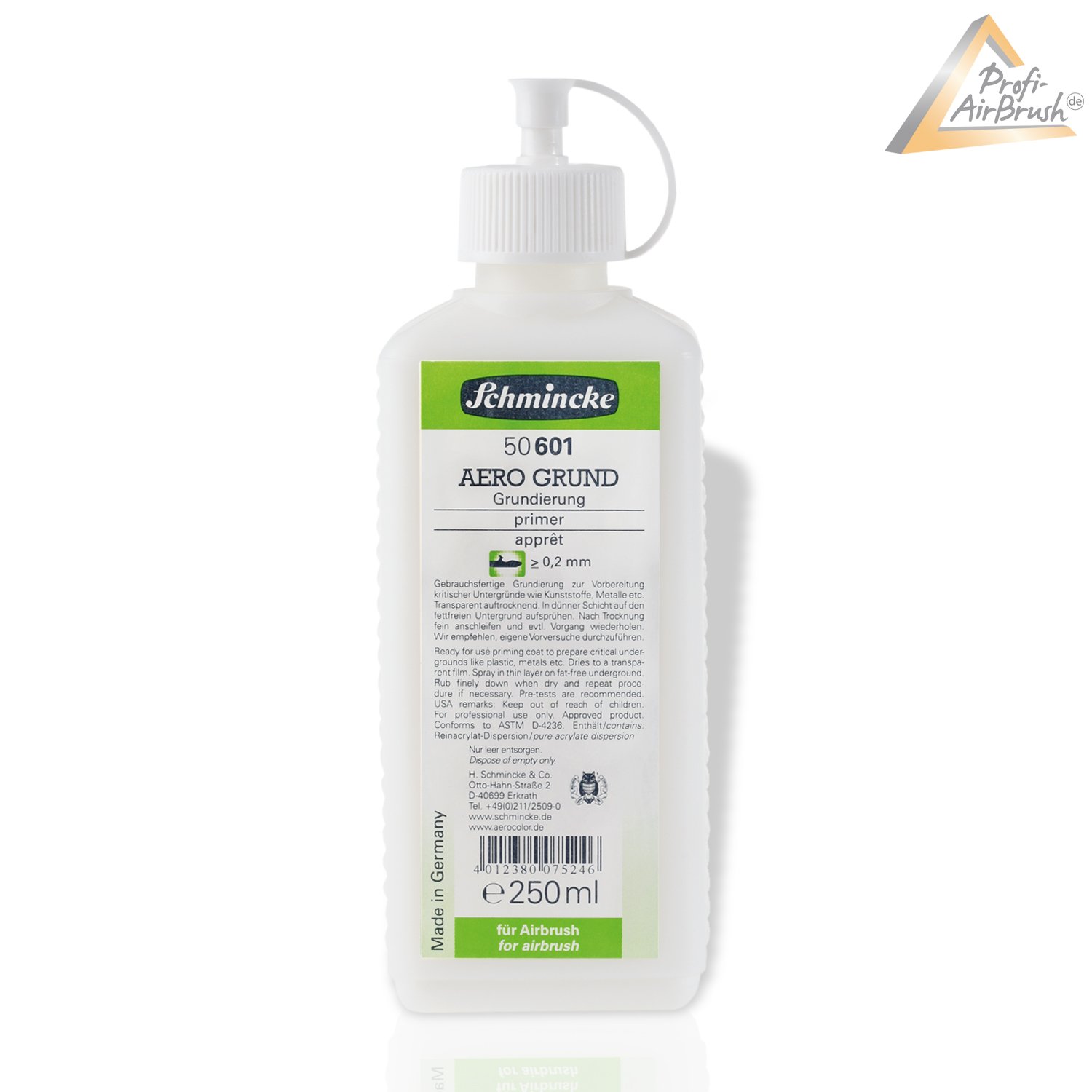 Airbrush Compressor Airbrush Gun Airbrush Colours, Aero Base Primer 250ml, Schmincke 50 601 for