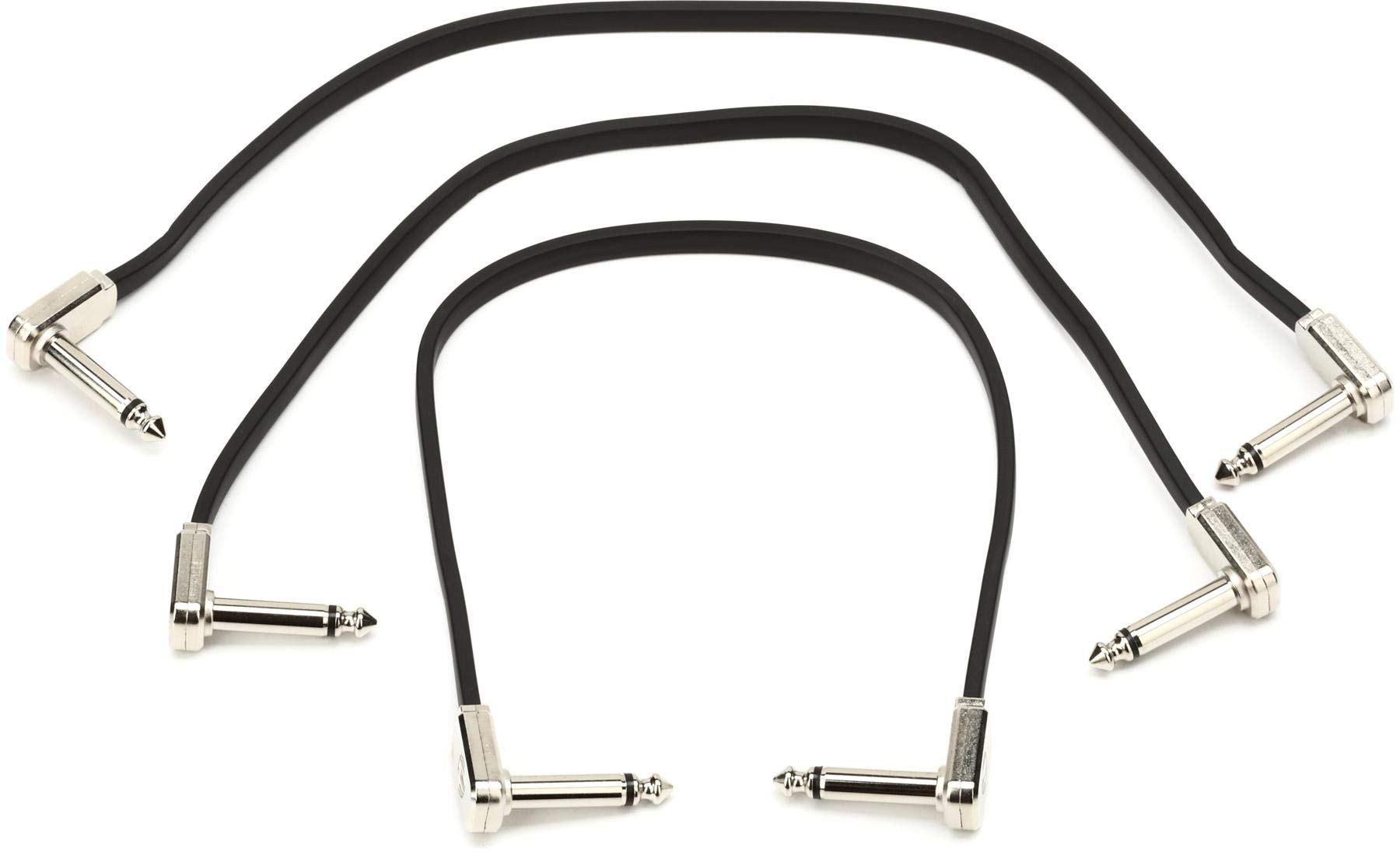 Ernie Ball Flat Ribbon Patch Cables (3-Pack, 12 inch)