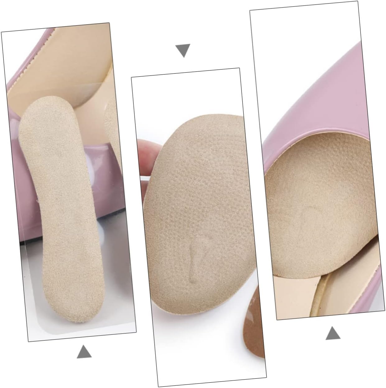 Ipetboom 15pcs Heel Grips Protective Foot Cushion Pads Prevent Blisters Pain Calluses Half Insoles and Shoe Liners Breathable and Comfortable Shoe Inserts for Day Wear